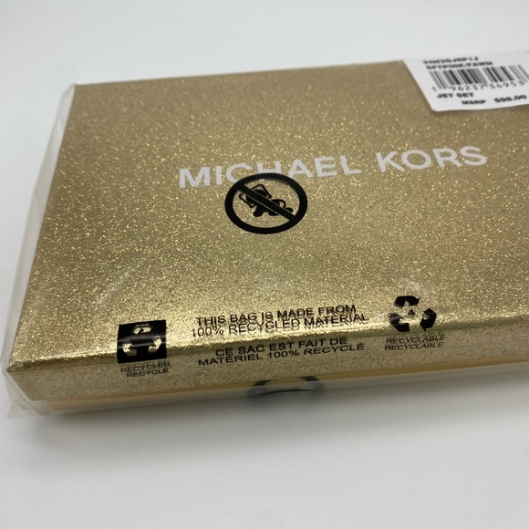 Michael Kors Logo Embellished Jet Set Soft Pink Small Coin Purse in Gift Box NIB - Picture 5 of 8